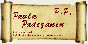 Pavla Padežanin vizit kartica